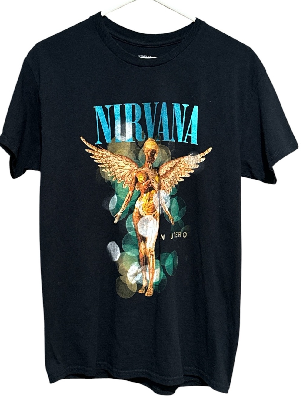 NIRVANA In Utero Tee M 19.5” p2p Black NWOT - Picture 2 of 7